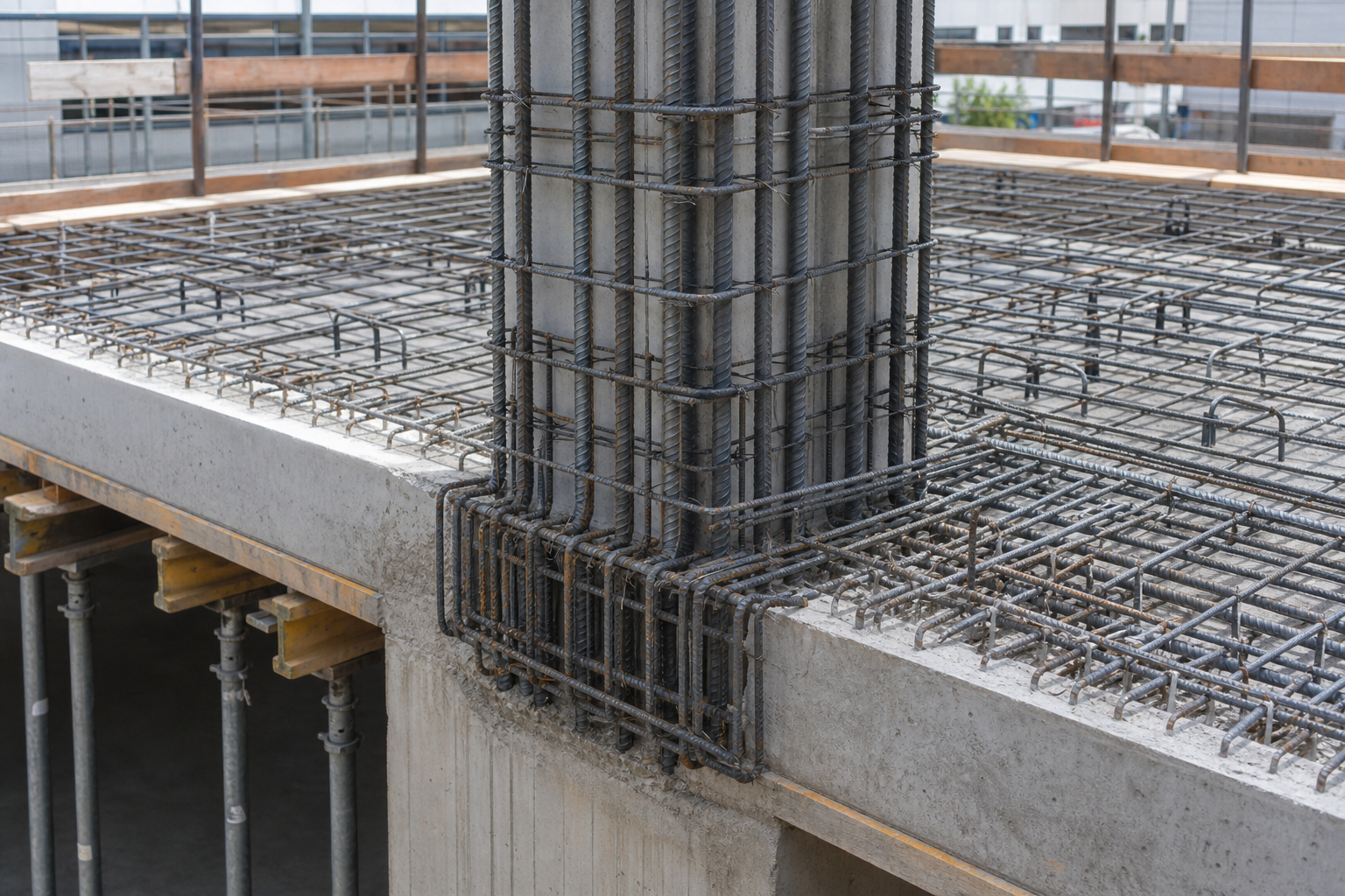 Transfer beam reinforcement in Adelaide CBD commercial structure