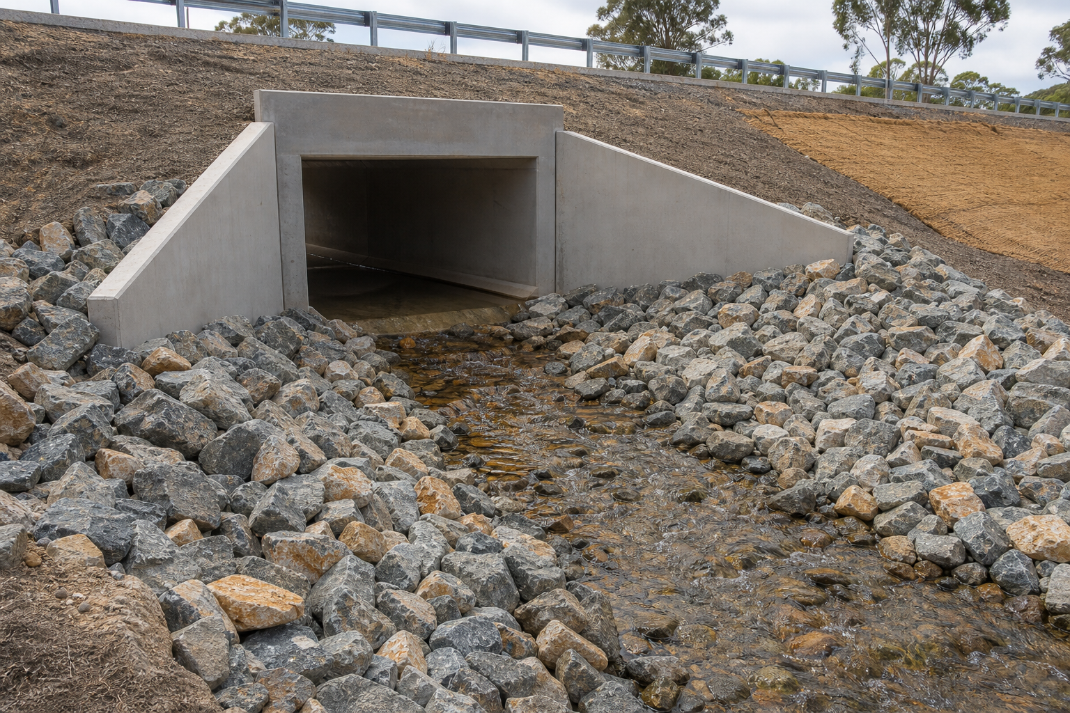 Tea Tree Gully drainage upgrade steel fixing