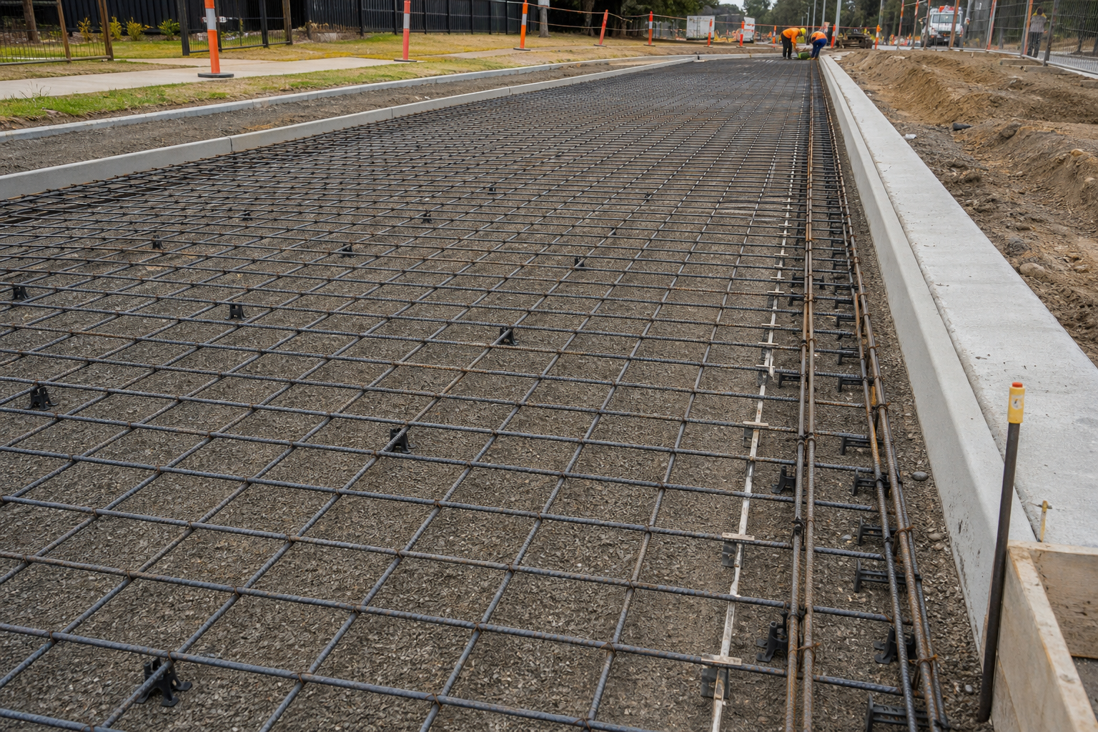 Pavement reinforcement during Salisbury road reconstruction