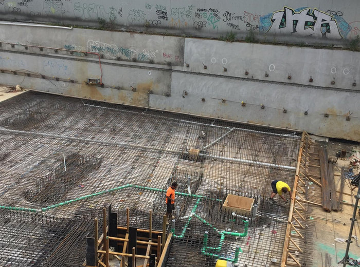 Reinforcement bar placement and tying