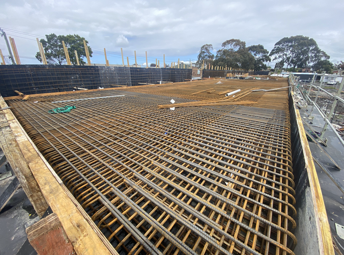 Steel mesh installation
