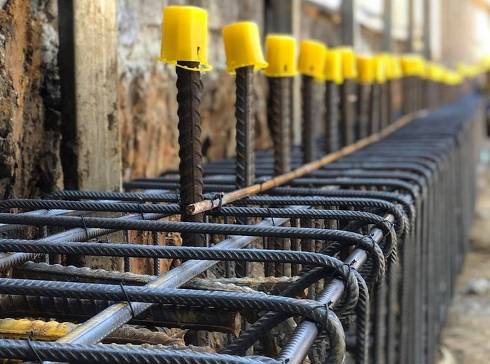 Suspended slabs, footings, columns and stair steel fixing